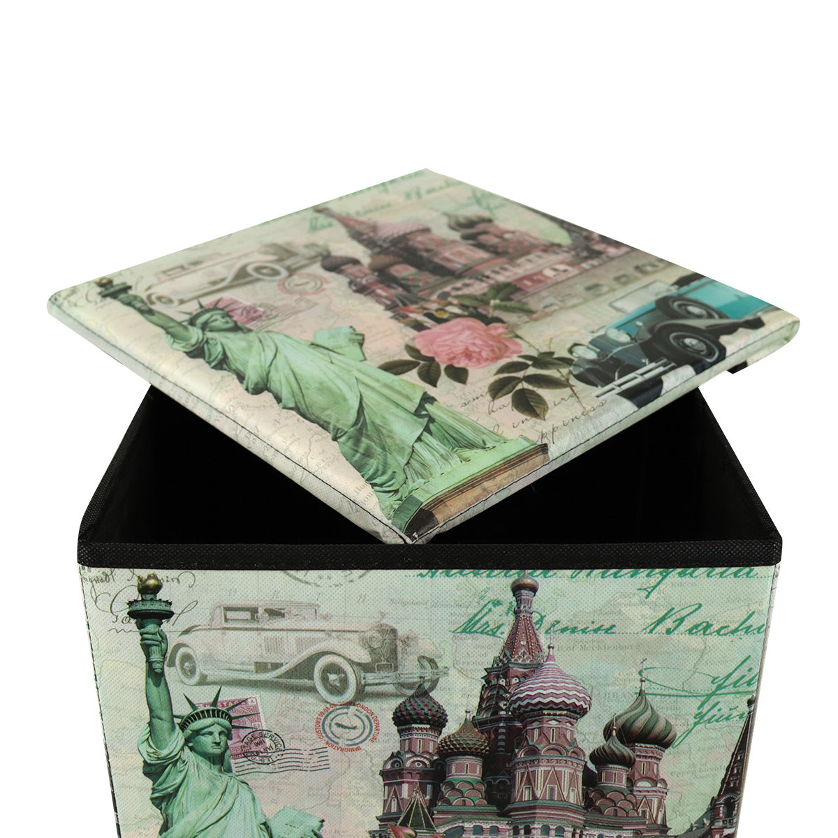 Caja Cuadrada para Almacenamiento, Organizador Non Woven New York