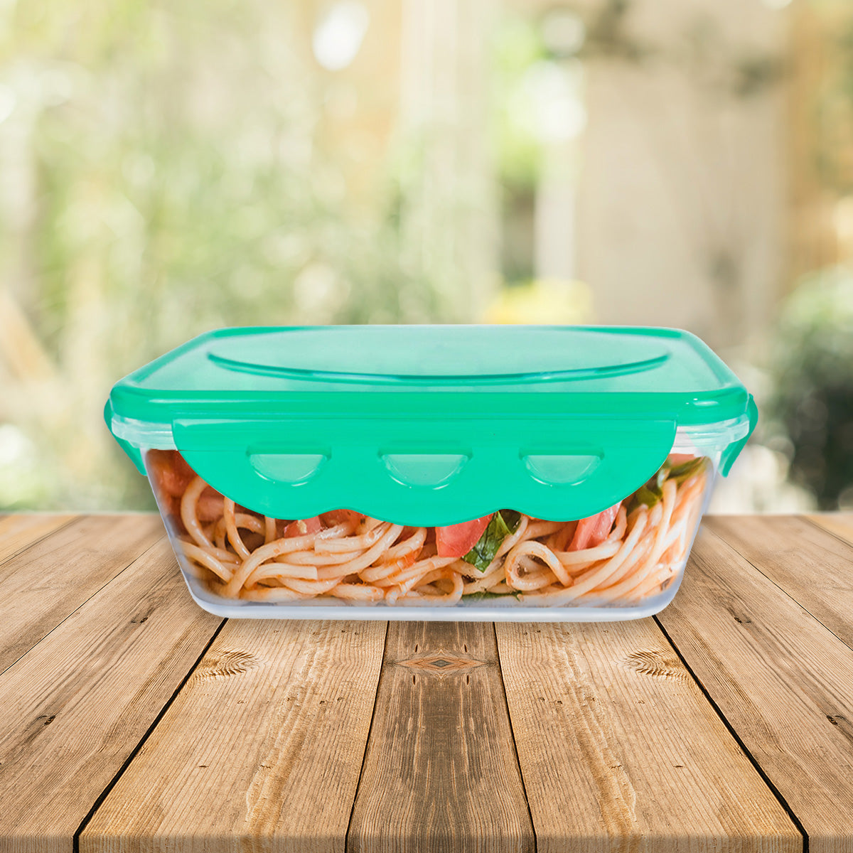 Contenedor Rectangular color Turquesa