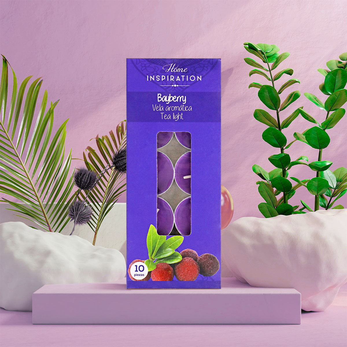Set de 10 Velas aromáticas Tea Light Arándano