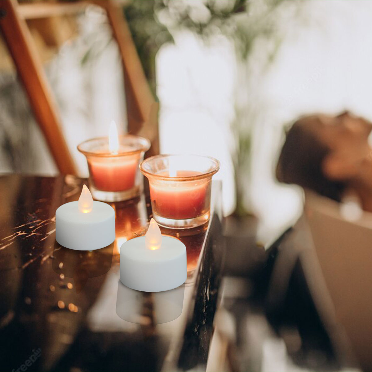 Set de 2 Velas Tealight LED