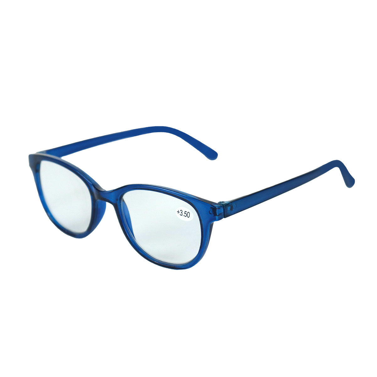 Lentes de Armazón Azul Redondos con Graduación de 3.00 Dioptrias, Ideal para Lectura