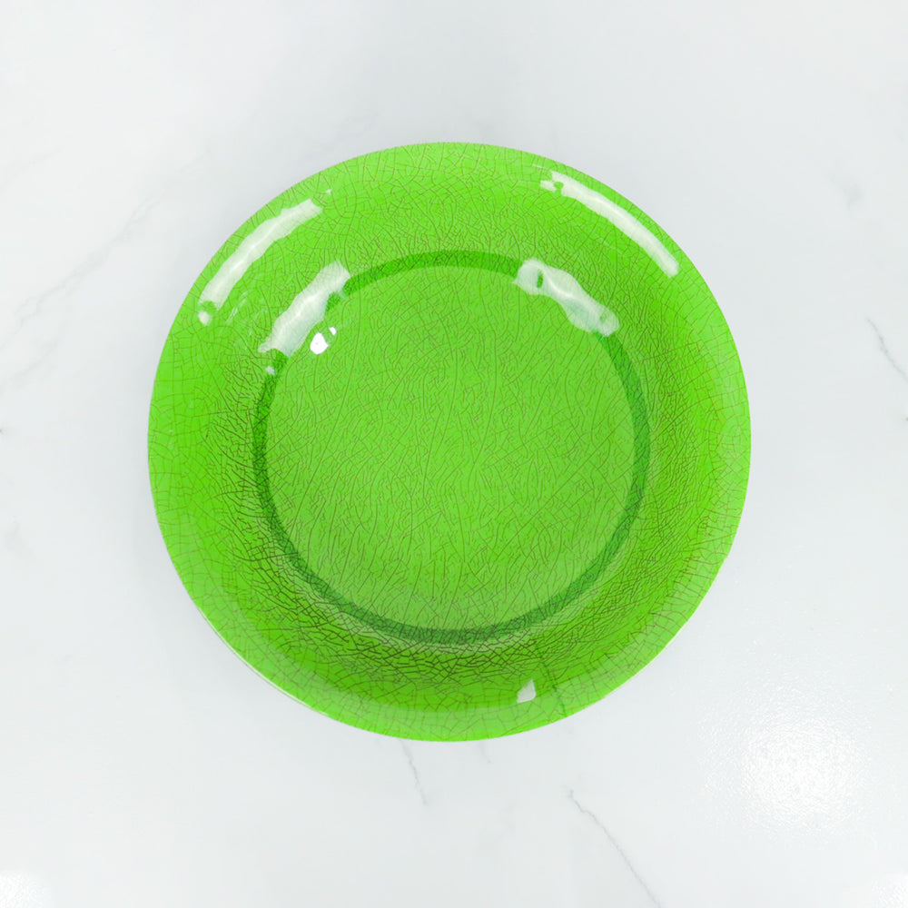 Plato Hondo Melamina Color Verde 27.8 cm