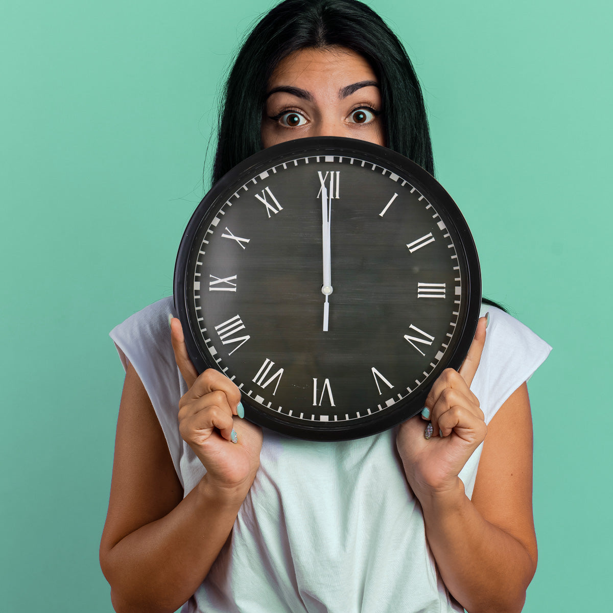 Reloj de Pared Color Negro