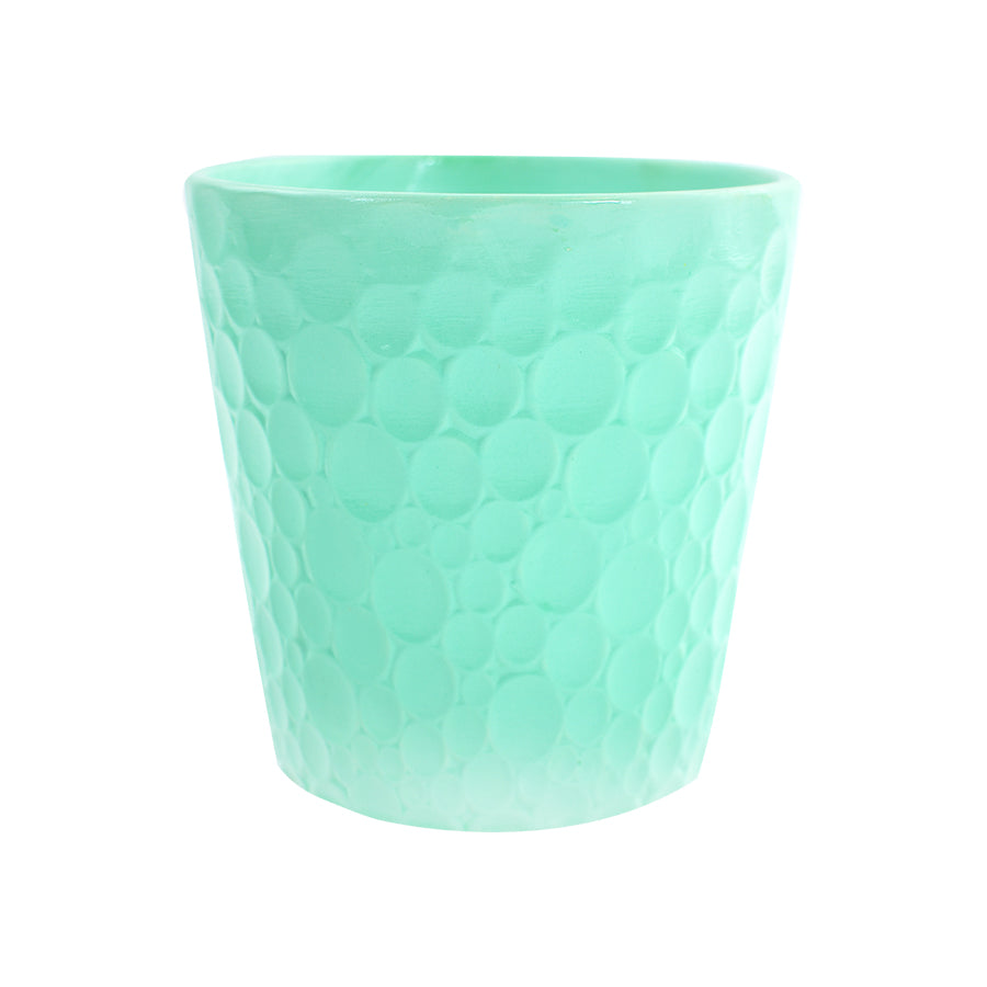 Encantadora Maceta de Cerámica color Aqua