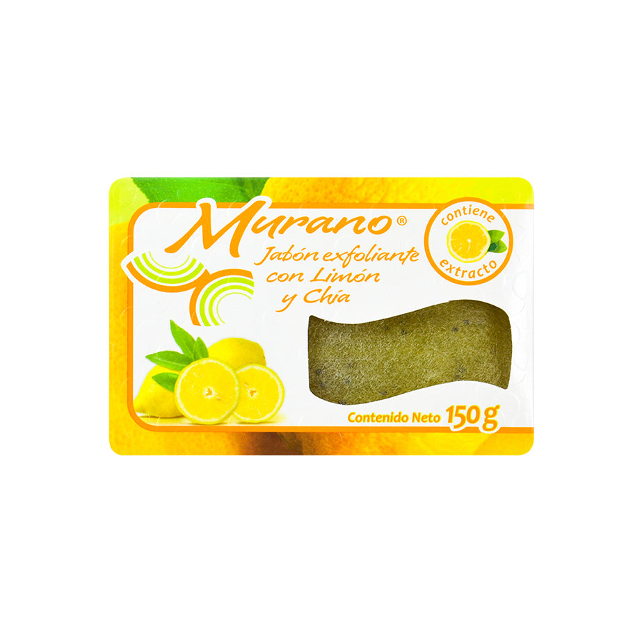 Jabón Exfoliante con Limón y Chía Murano 150g