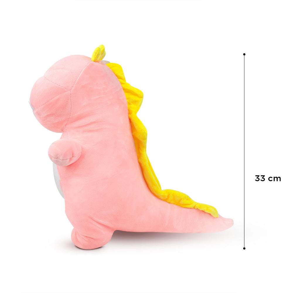 Adorable Dinosaurio de Peluche Suave color Rosa