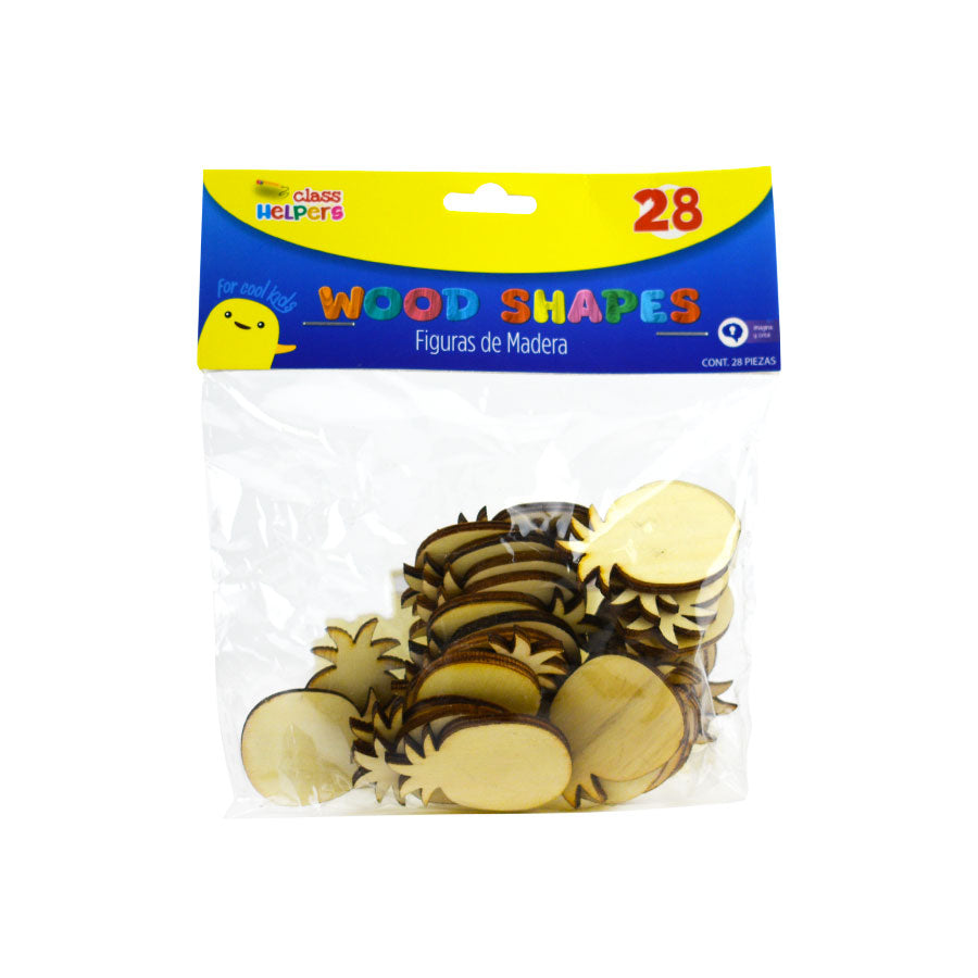 Figuras de Piña en Madera Eday 28pzas