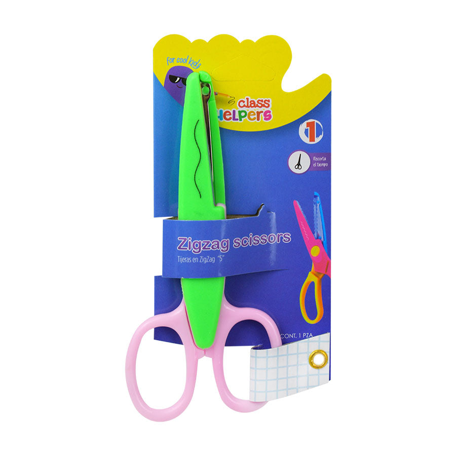 Tijeras Zigzag de Colores Class Helpers