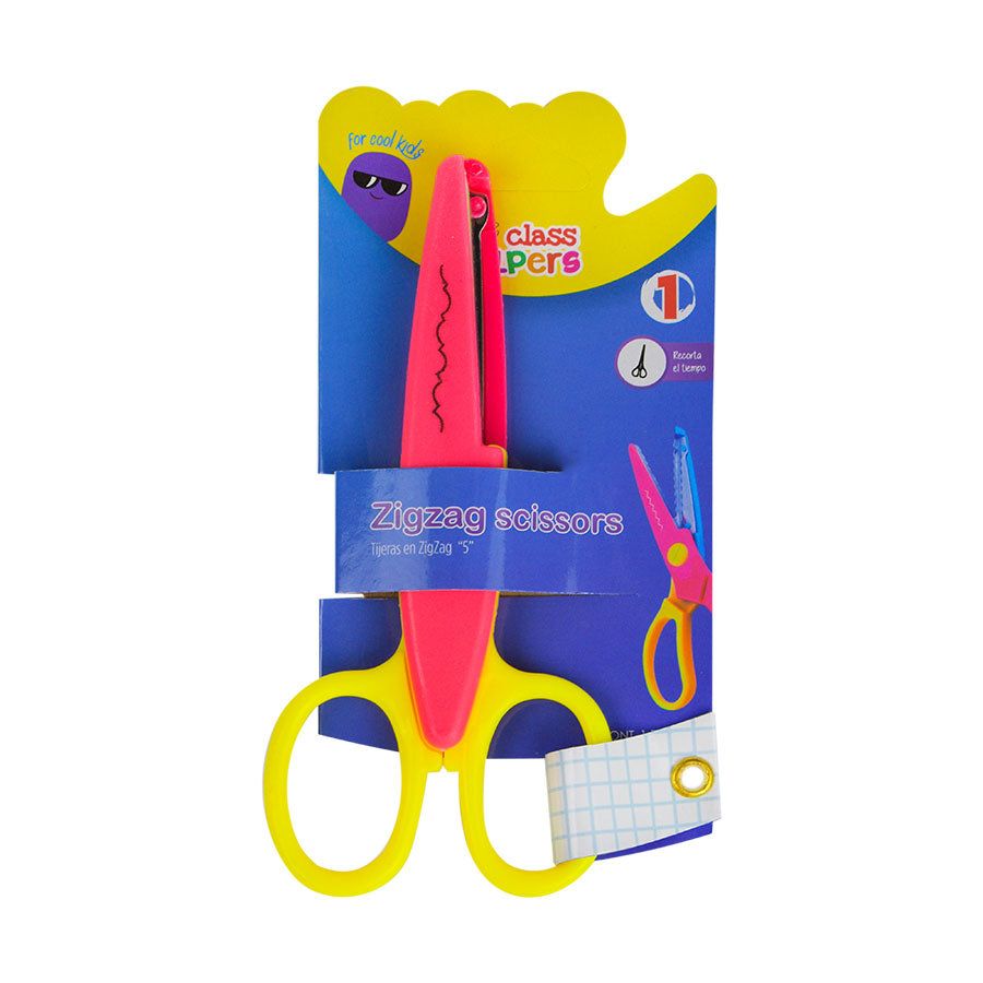 Tijeras Zigzag de Colores Class Helpers