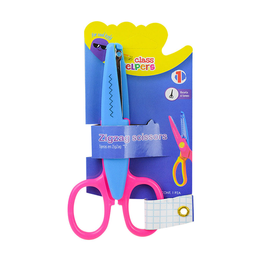 Tijeras Zigzag de Colores Class Helpers