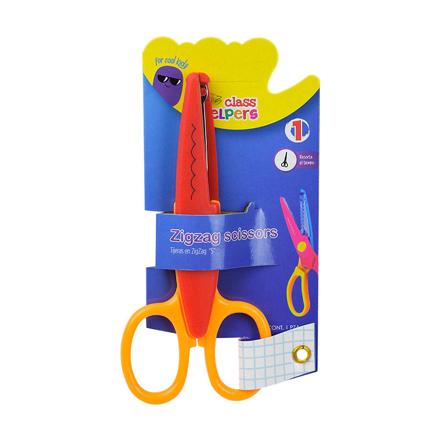 Tijeras Zigzag de Colores Class Helpers
