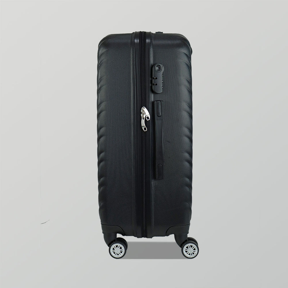 Maleta de Viaje Grande Veneto, Color Negro 43x26x65 cm