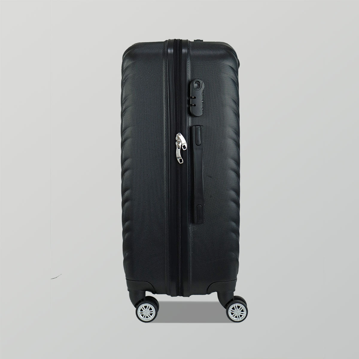 Maleta de Viaje Grande Veneto, Color Negro 43x26x65 cm