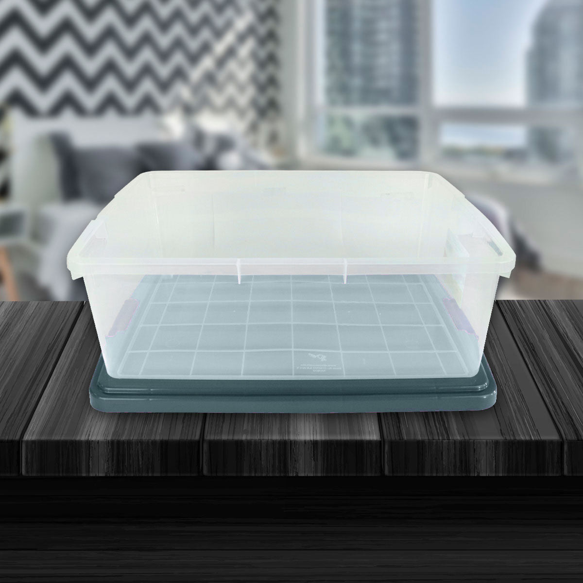 Caja de Almacenamiento Goliat, 32 L, 1 Pieza, Color Aqua