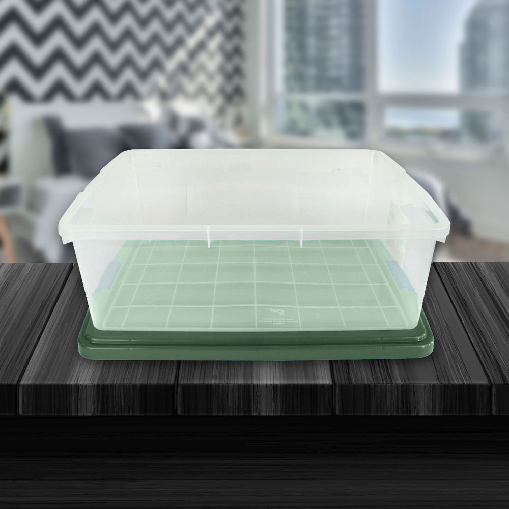 Caja de Almacenamiento Goliat, 32 L, 1 Pieza, Color Verde Militar