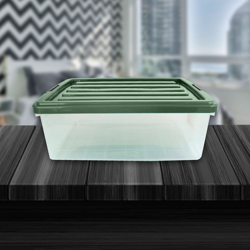 Caja de Almacenamiento Goliat, 32 L, 1 Pieza, Color Verde Militar