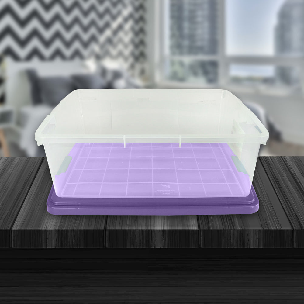 Caja de Plástico Goliat 32L color Morado