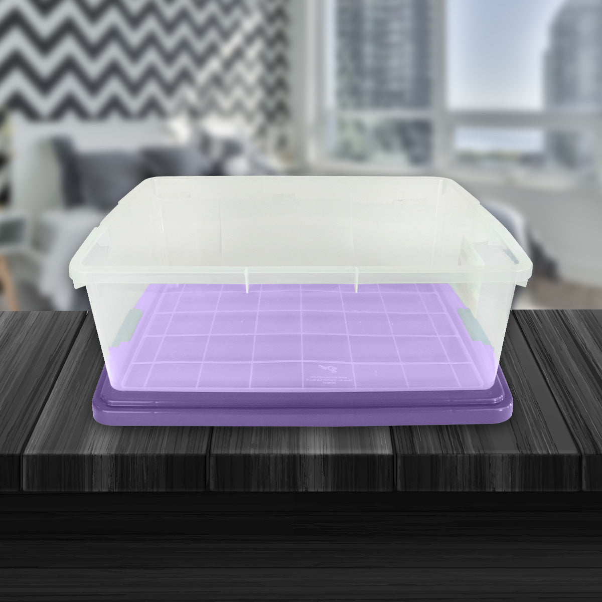 Caja de Plástico Goliat 32L color Morado