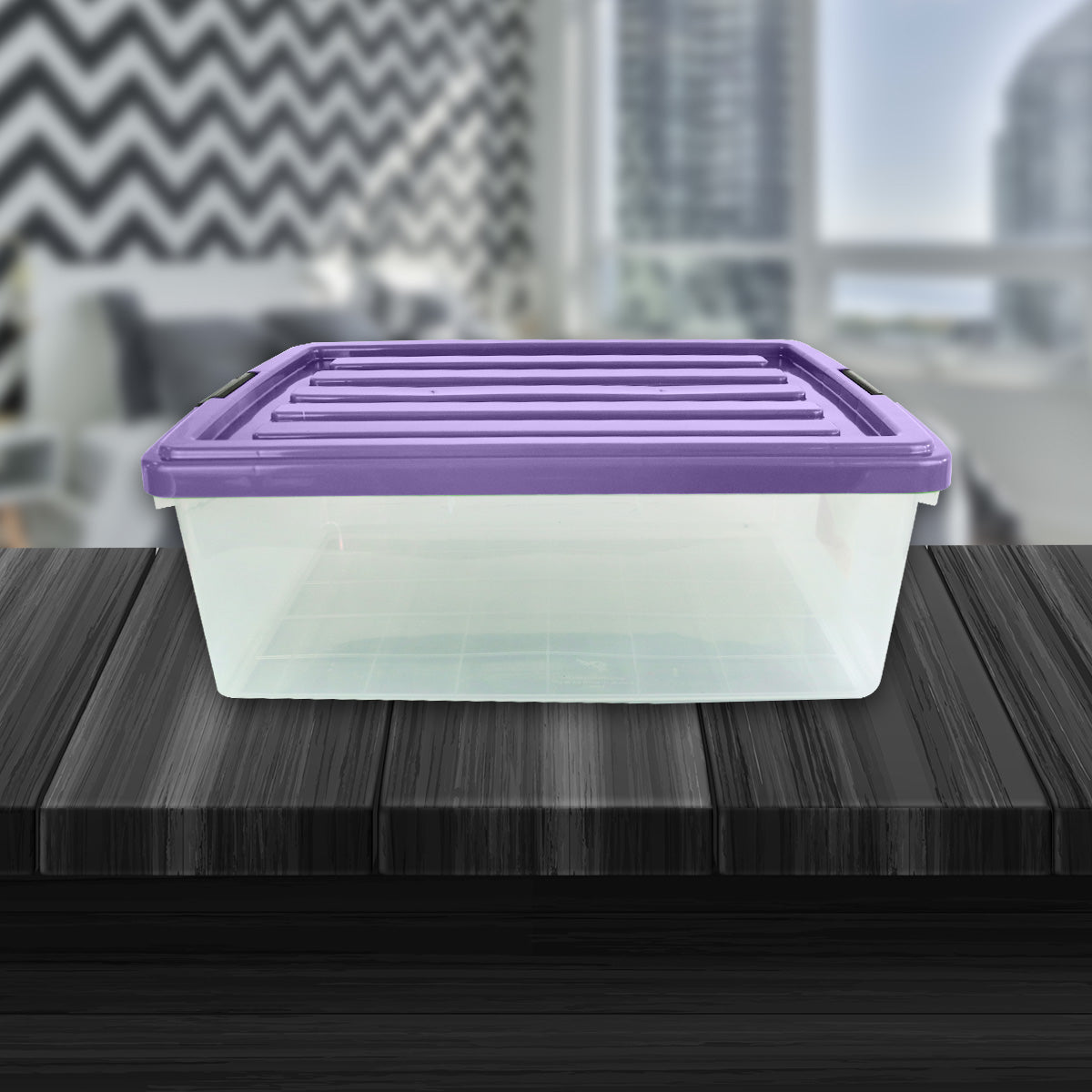 Caja de Plástico Goliat 32L color Morado