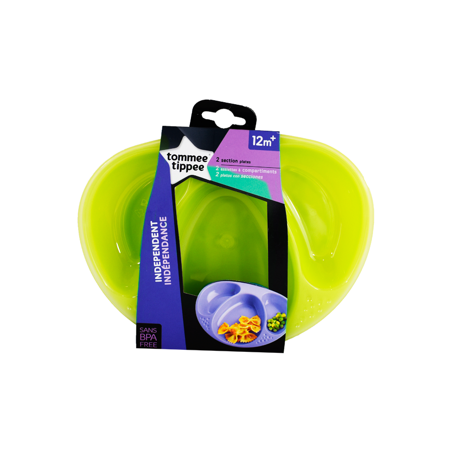 Set de 2 platos Tommee Tippee
