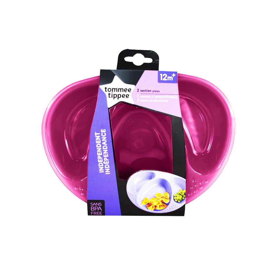 Set de 2 platos Tommee Tippee