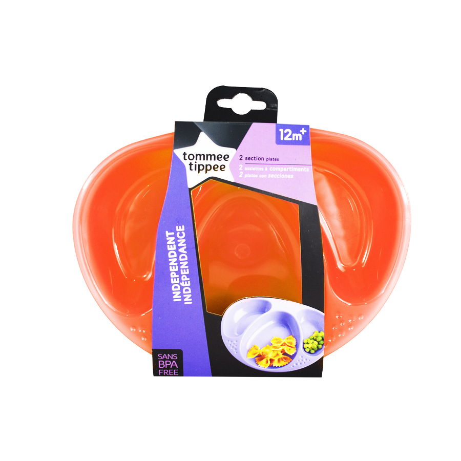 Set de 2 platos Tommee Tippee