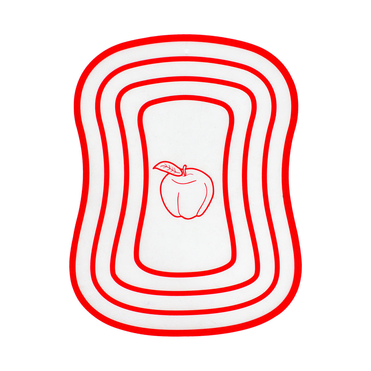 Tabla de Plástico Roja para Picar Inkanto