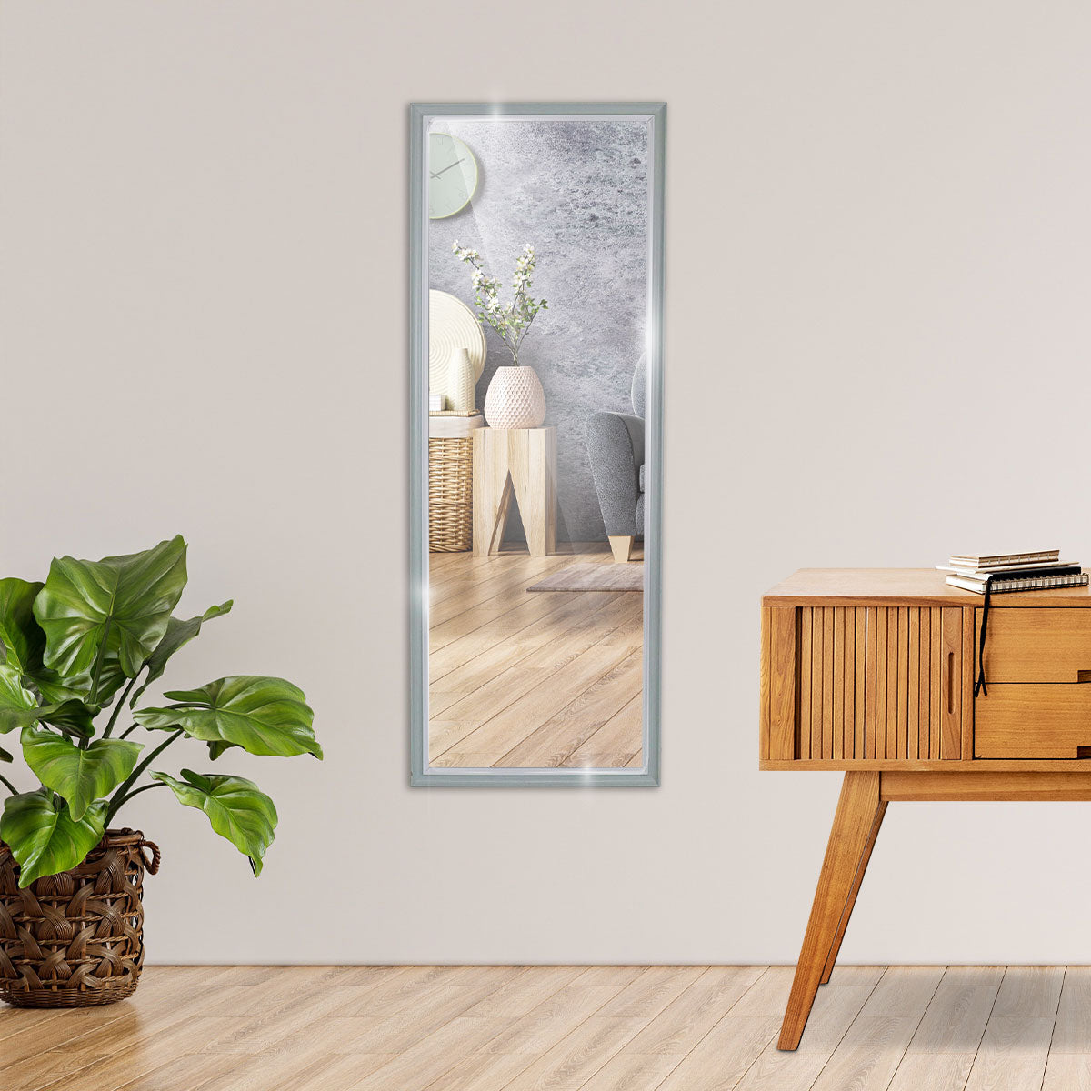 Espejo Rectangular con Marco Color Menta