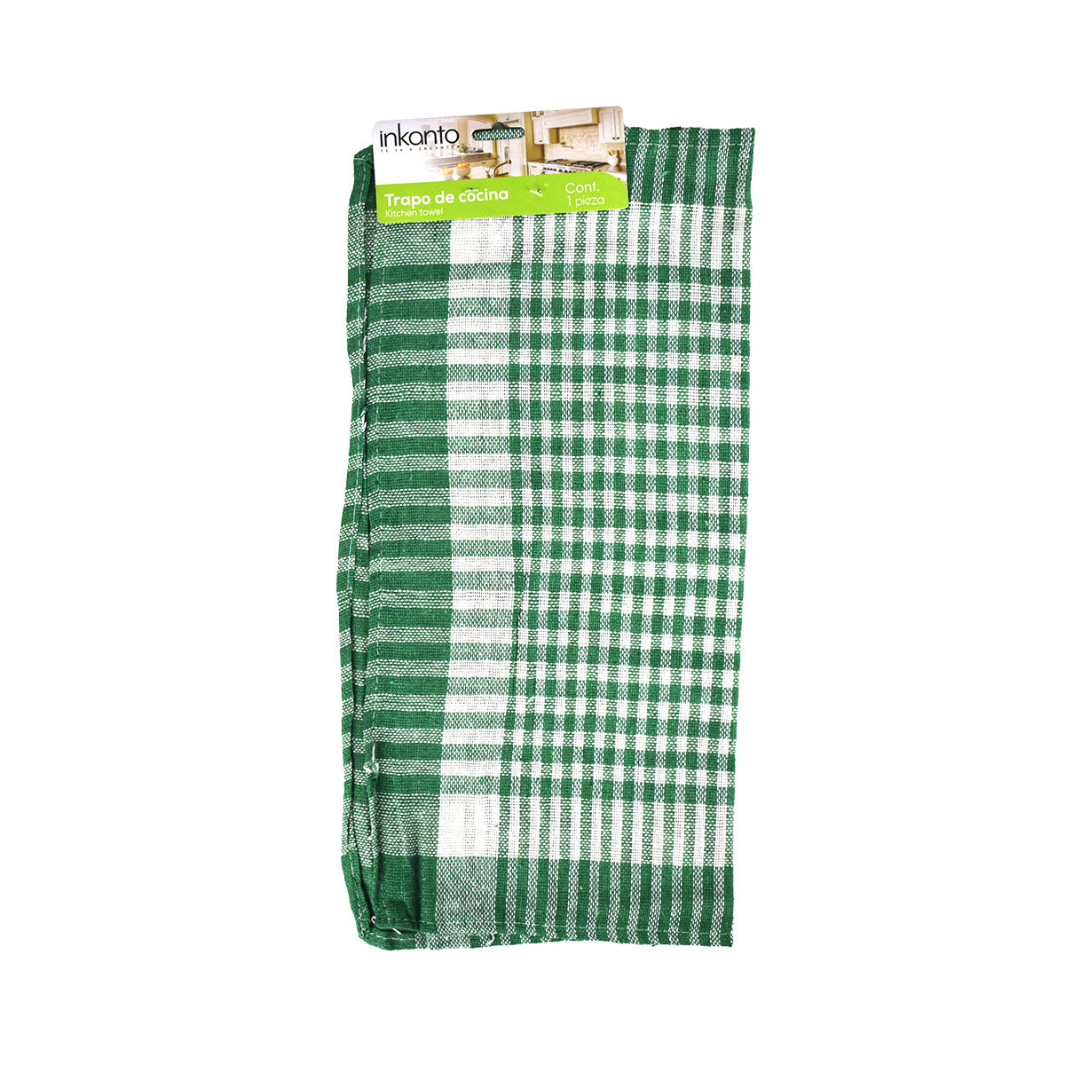 Trapo de Cocina Verde 38x38cm