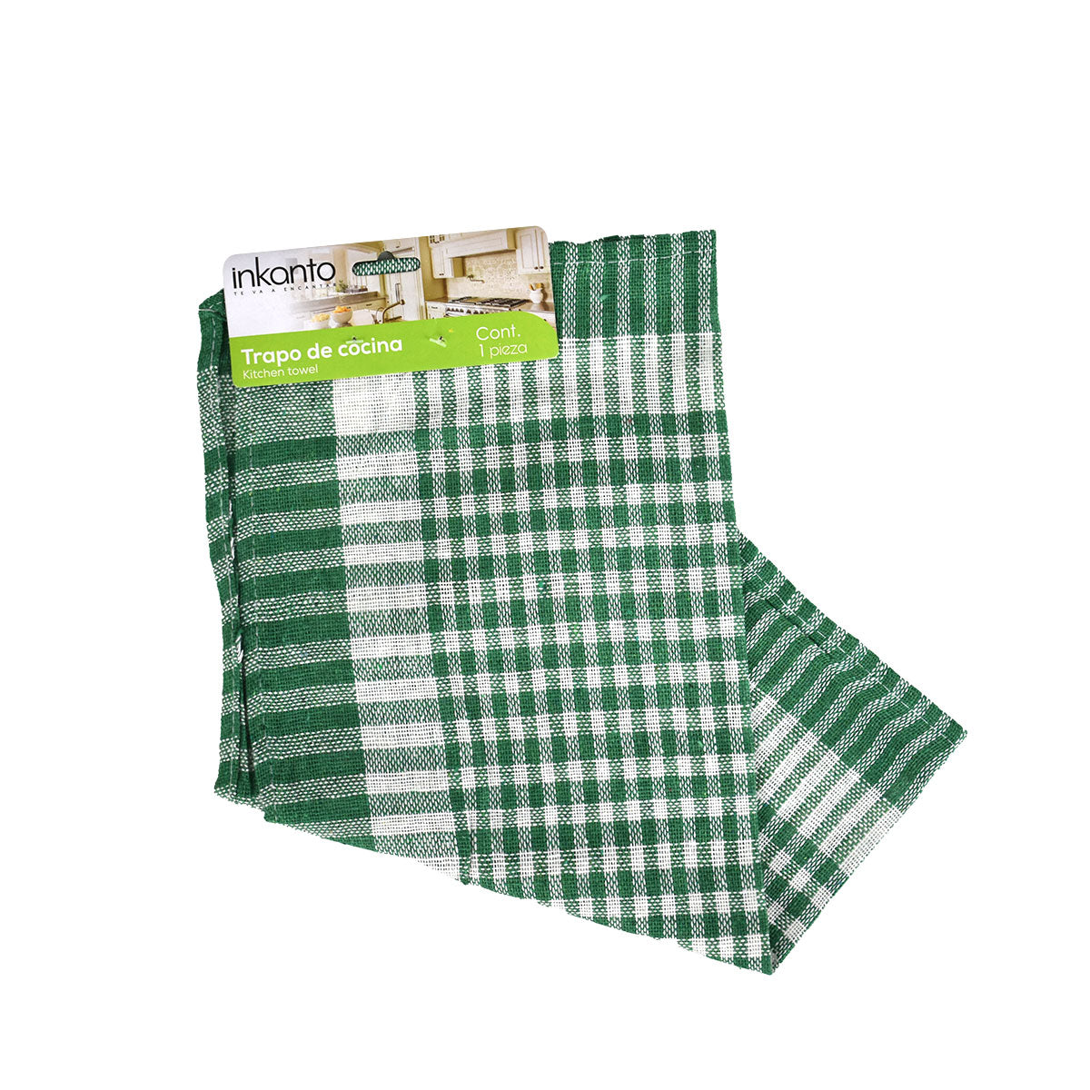 Trapo de Cocina Verde 38x38cm