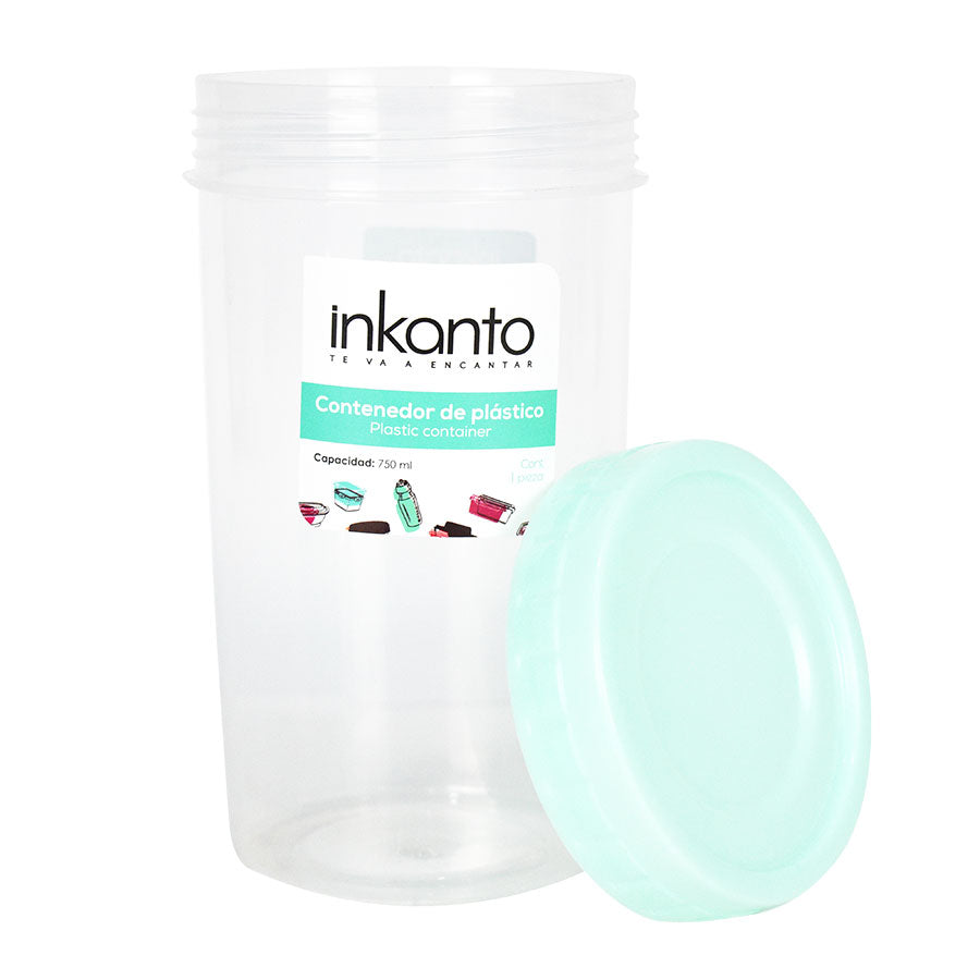 Contenedor de Plástico color Menta Inkanto