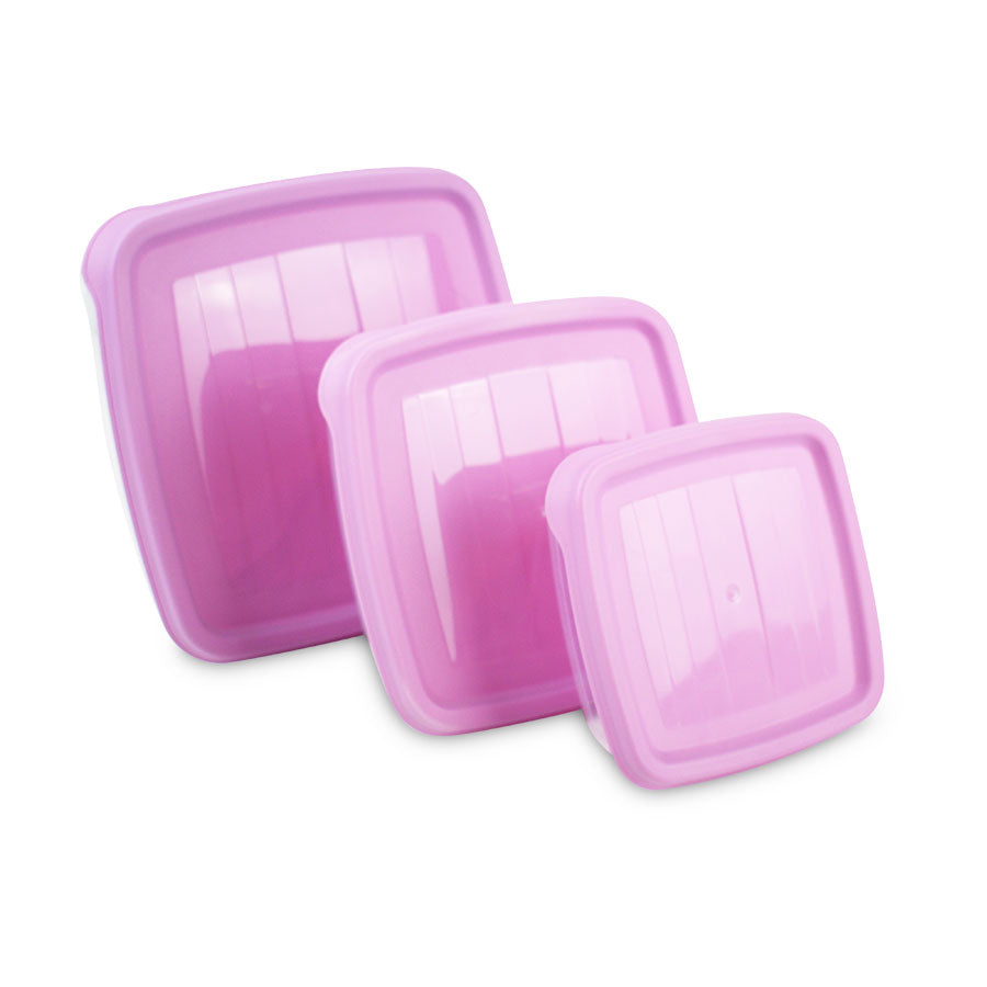 Juego de Contenedores Herméticos para AlimentosNirmal 3pzas Color Lila