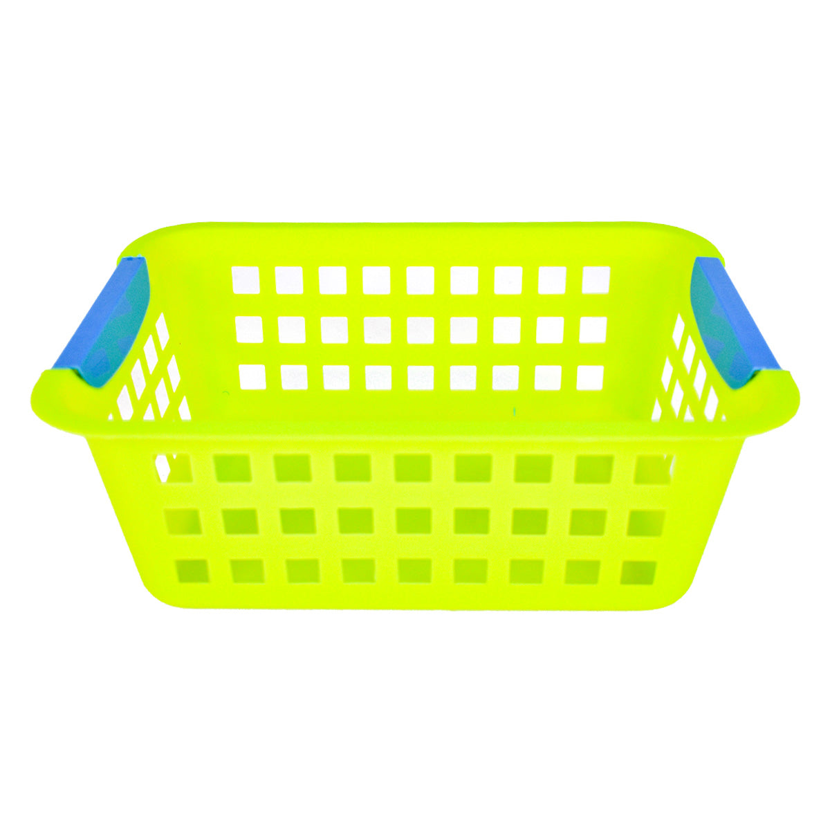 Canasta Multiusos color Lima con Azul 27x20x10 cm