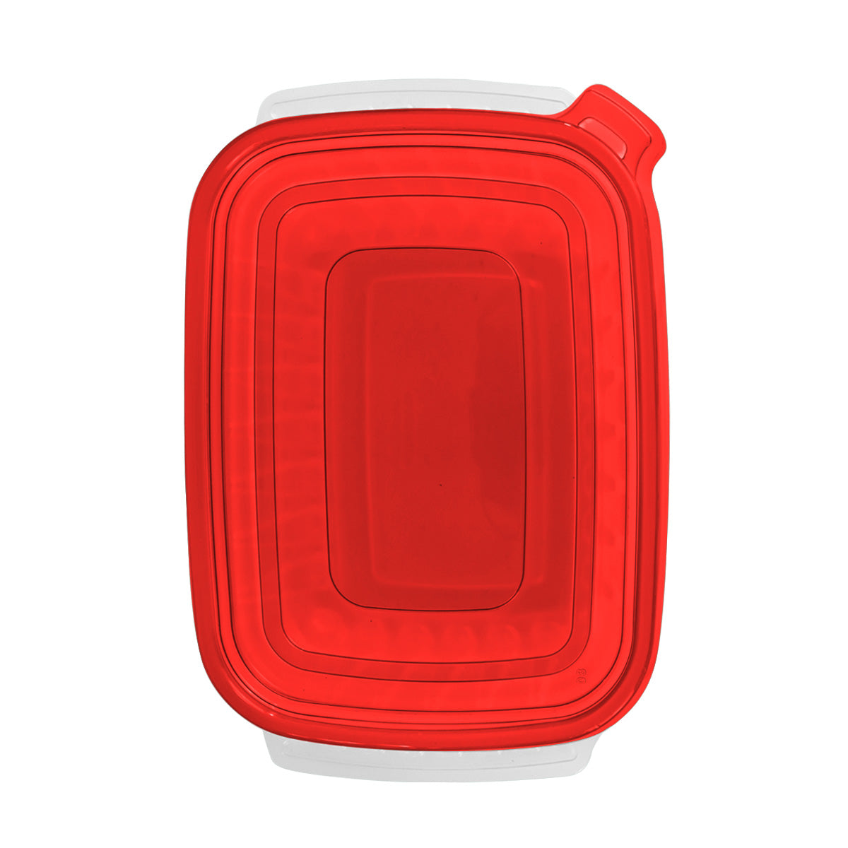 Set de 2 Recipientes de Plástico 1.2 L y 2.2 L Color Rojo