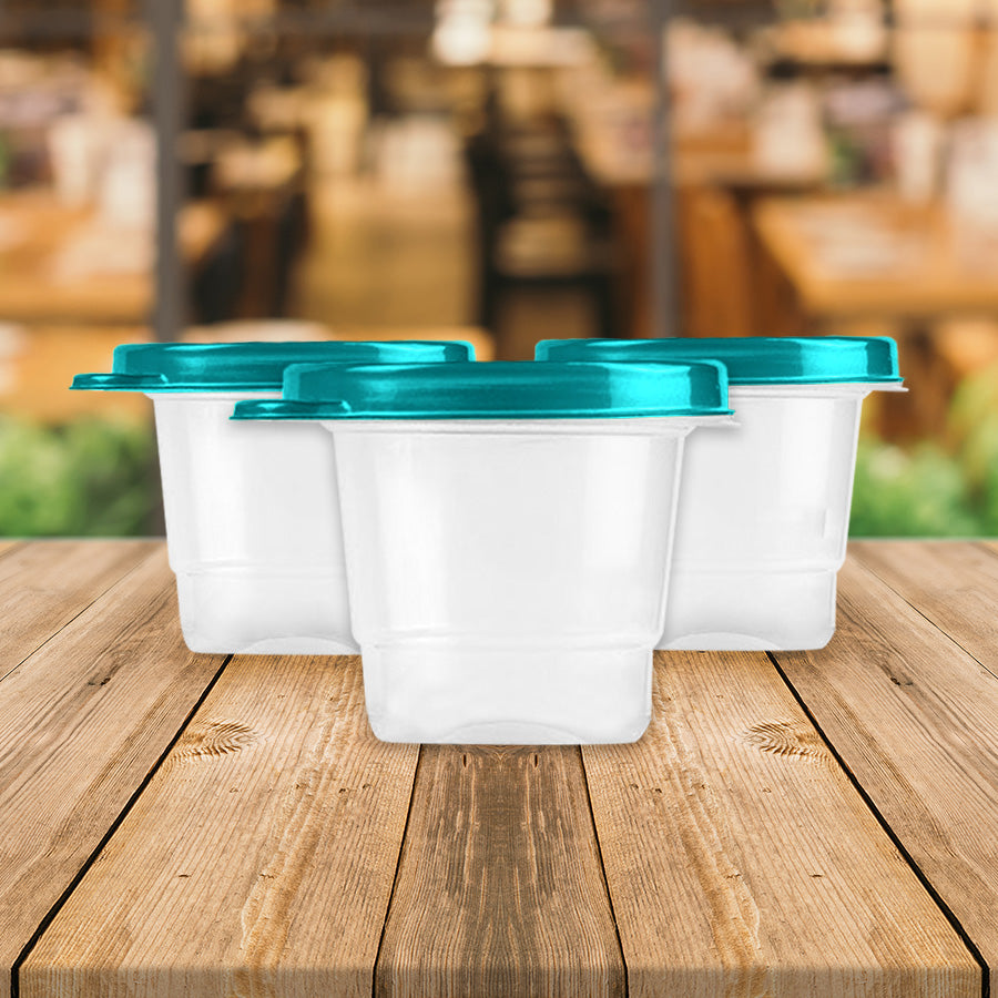 Set de 3 Recipientes de Plástico, 3 Piezas