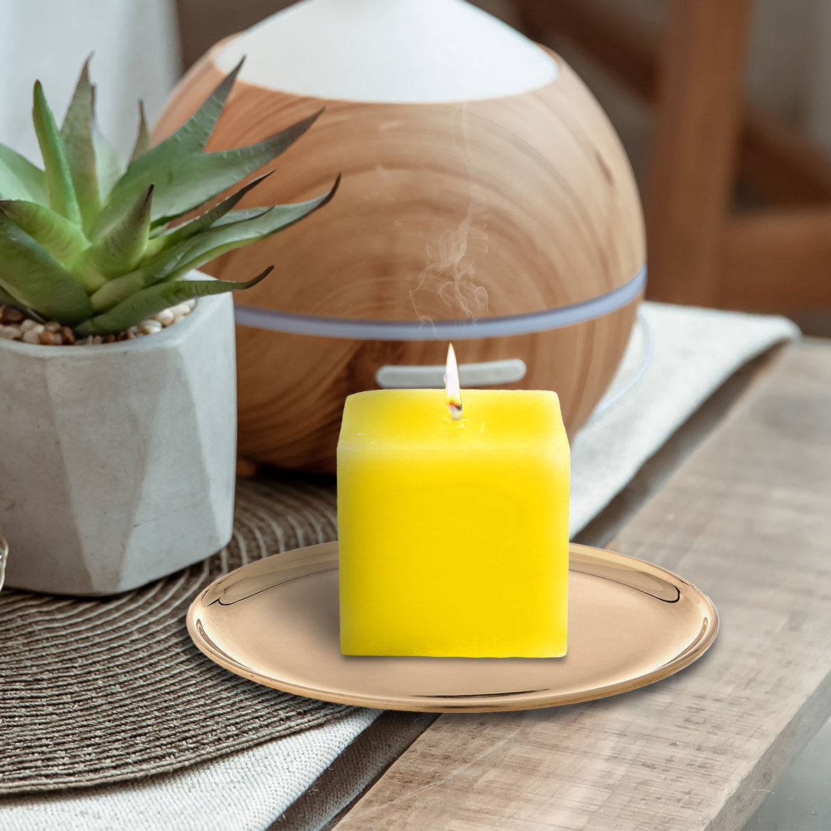 Mini Cirio Aromático color Amarillo