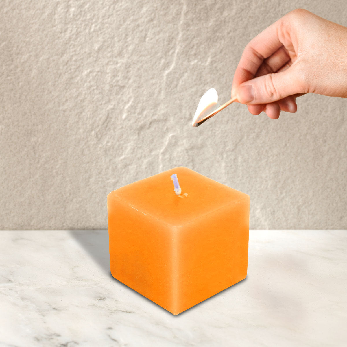 Mini Cirio Aromático color Naranja