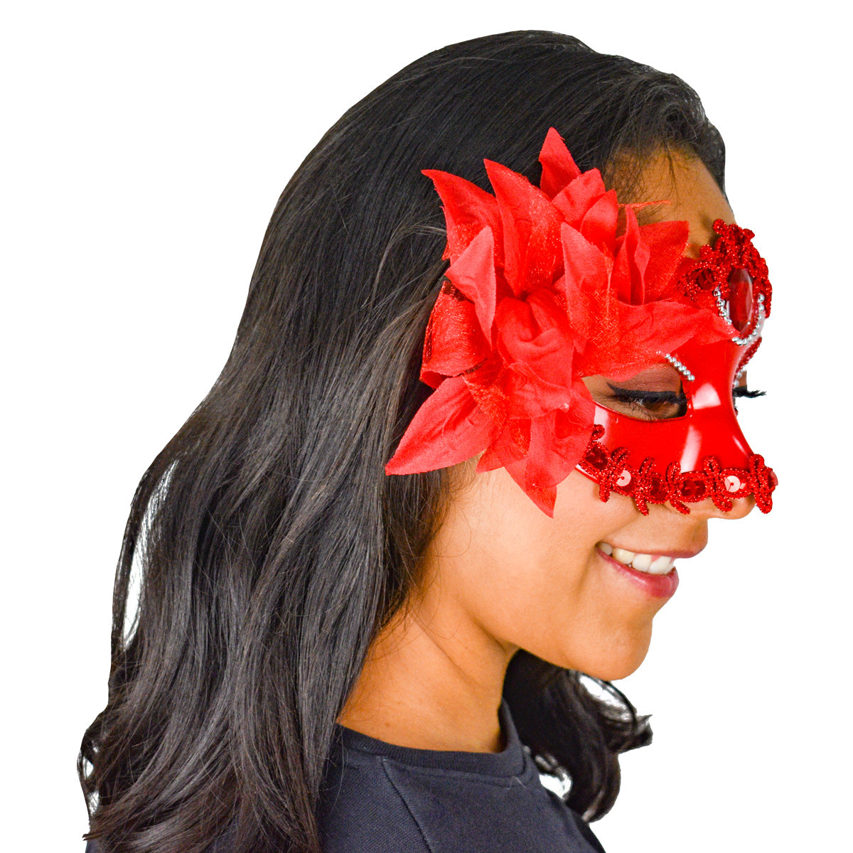Máscara de Disfraz para Adultos, color Rojo