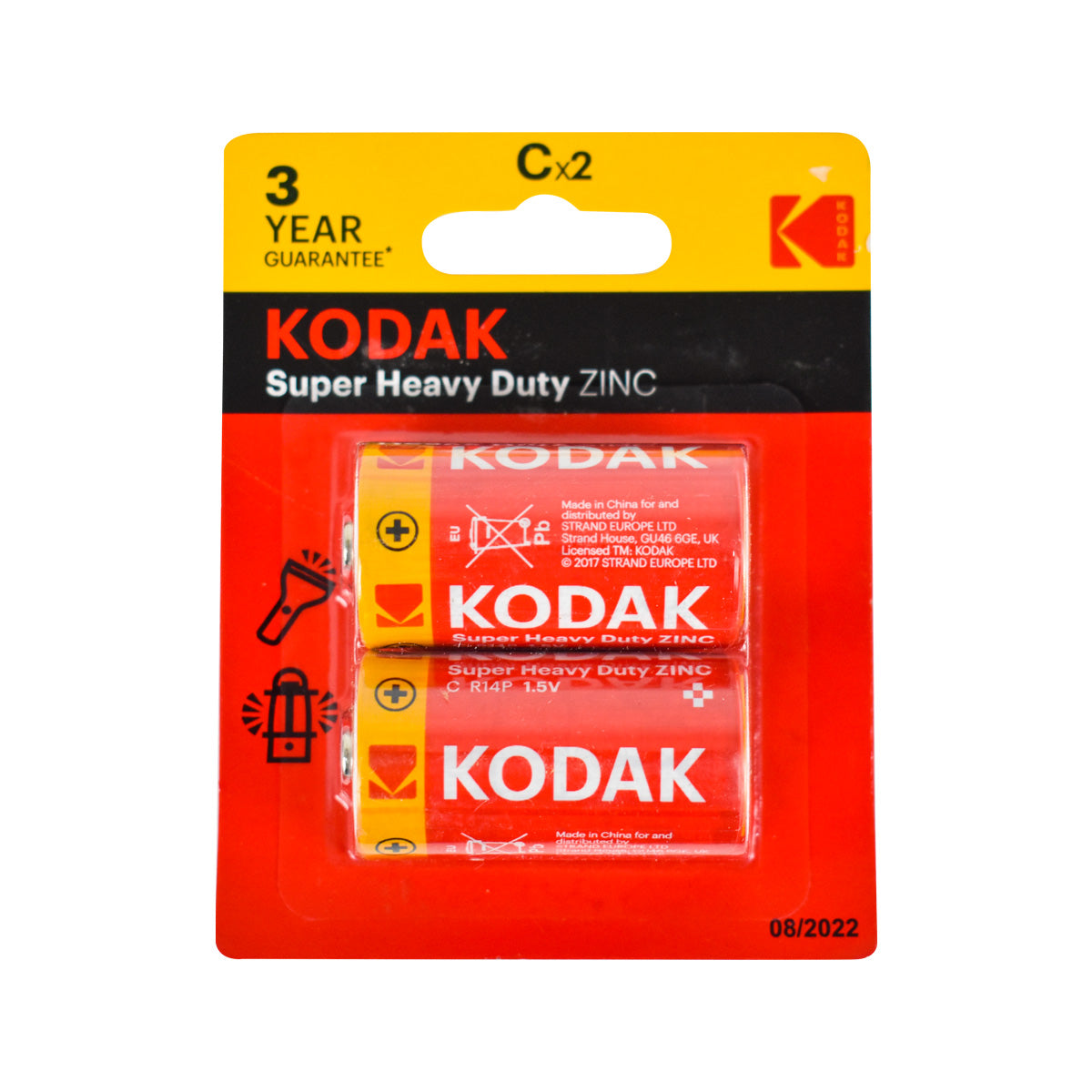 Baterías Kodak Tipo C 2 Piezas