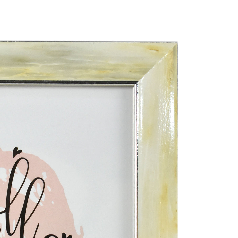 Portarretrato con acabo de mármol color Beige