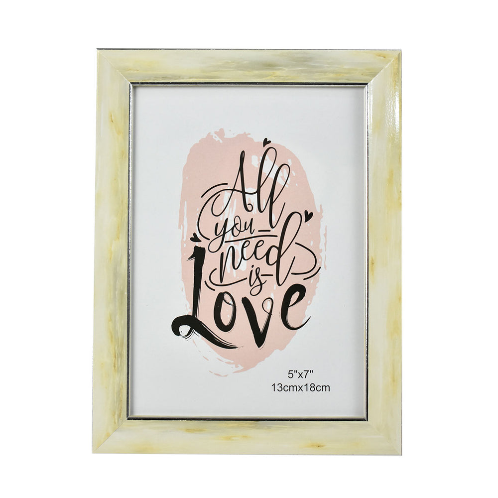 Portarretrato con acabo de mármol color Beige