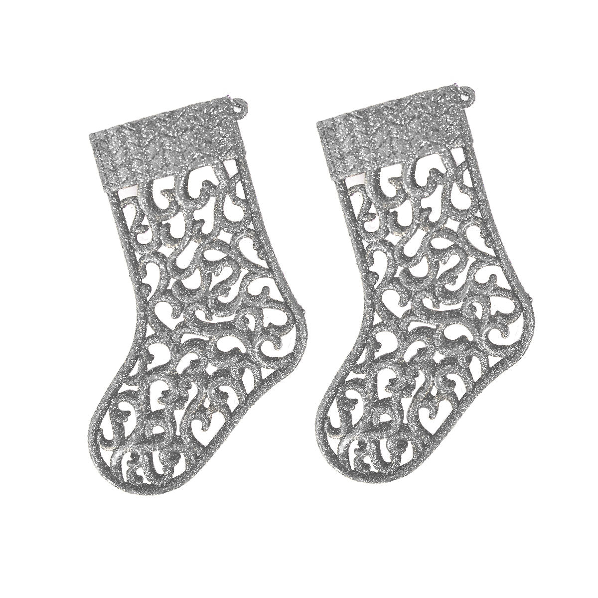 Colgante Plateado en Forma de Bota 13cm