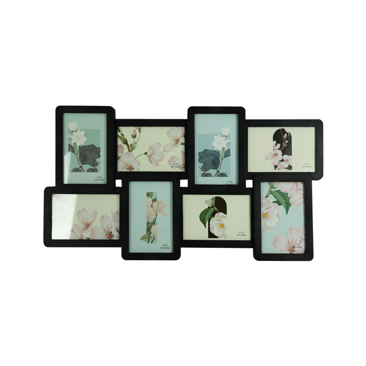 Portarretrato Familiar 8 fotos color Negro