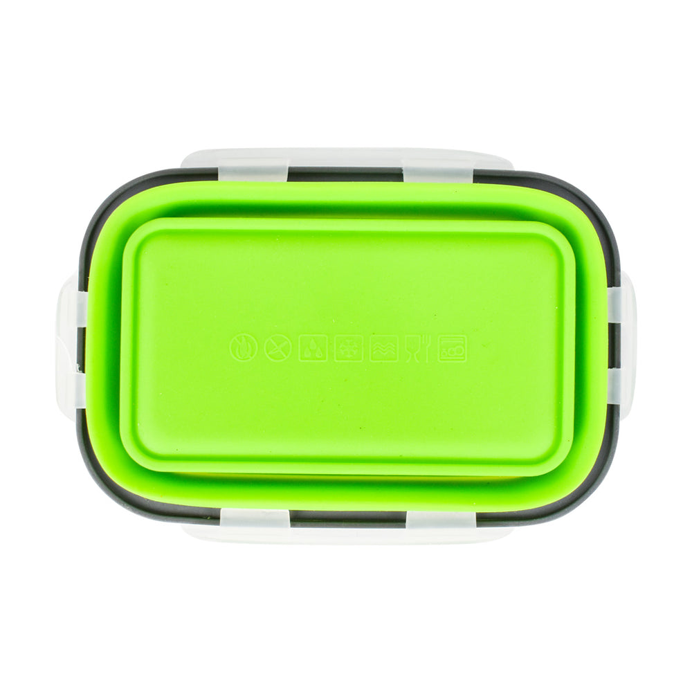 Tazón rectangular de silicón plegable 500ml