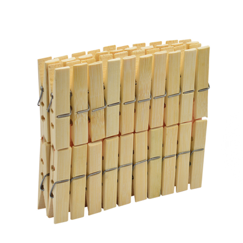 Pinzas para Ropa Bamboo 40 piezas (4567107960881)