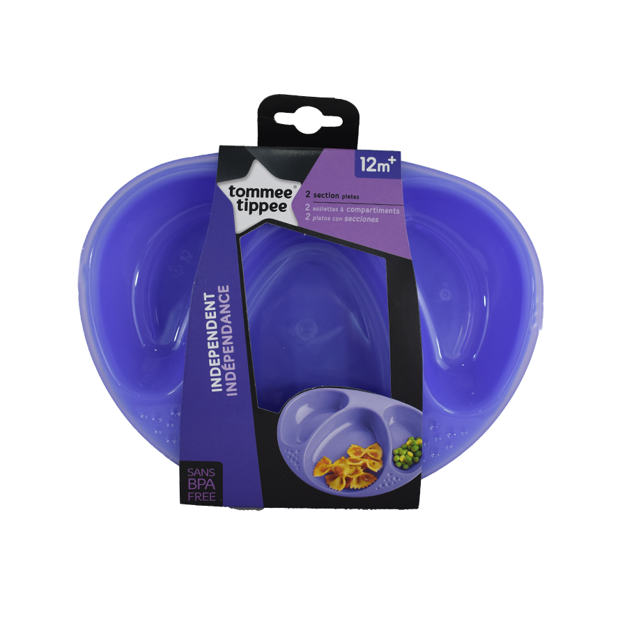 Set de 2 platos Tommee Tippee