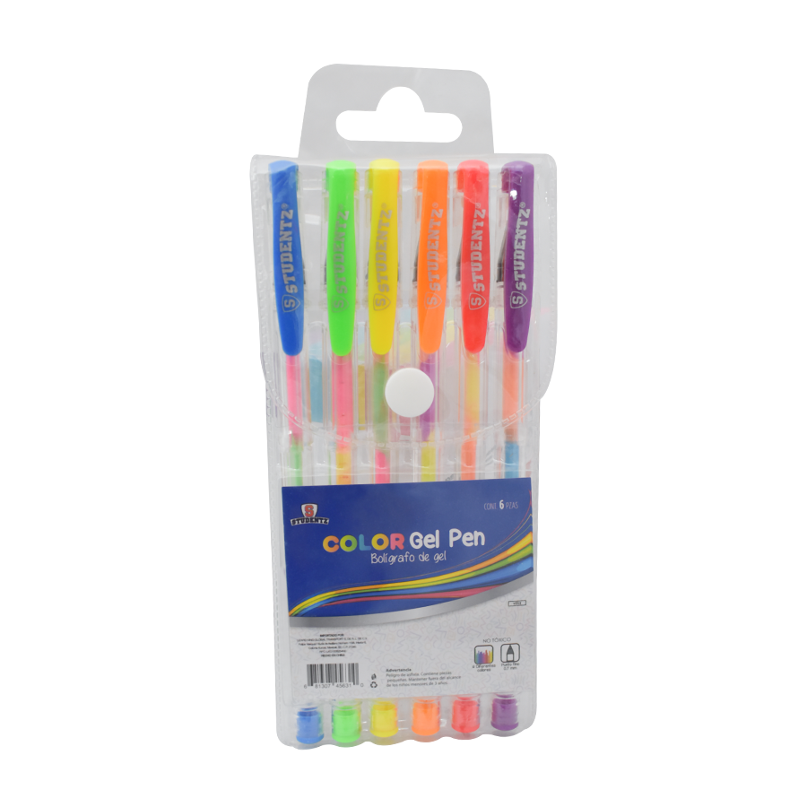 Bolígrafo de Gel Colores 6 Piezas (4711311507505)