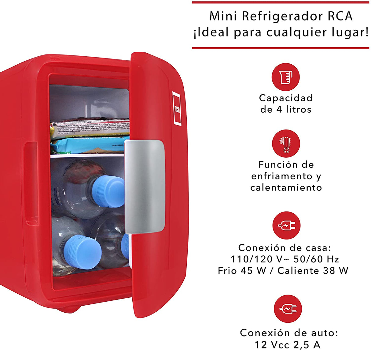 Mini Refrigerador RCA Rojo