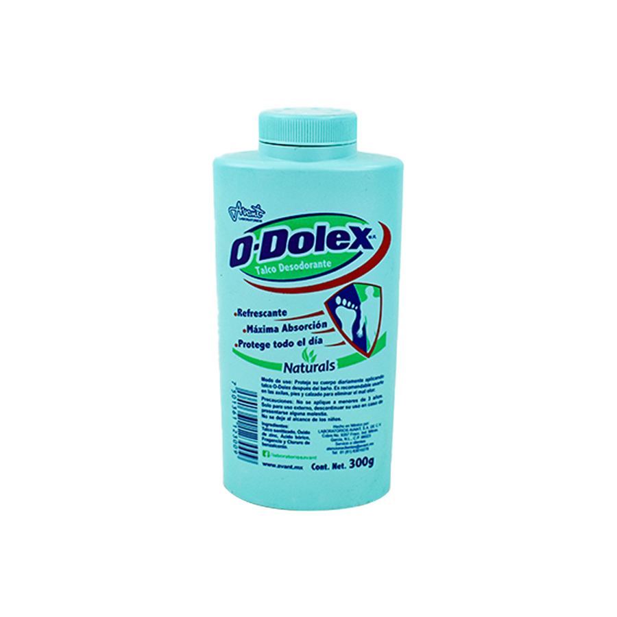 Talco Desodorante ODOLEX Naturals 300g