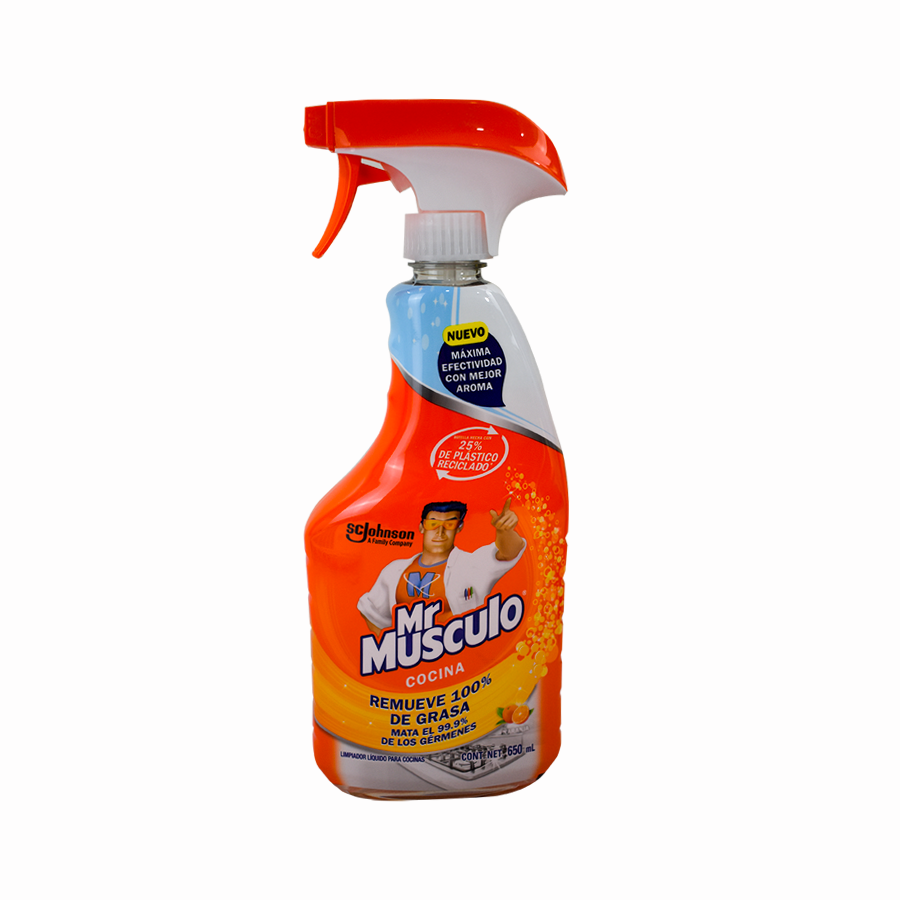 Limpiador Líquido Mr Músculo Desengrasante para Cocina, 650 ml